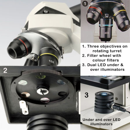 Bresser Visiomar Starter Microscope kit with USB camera